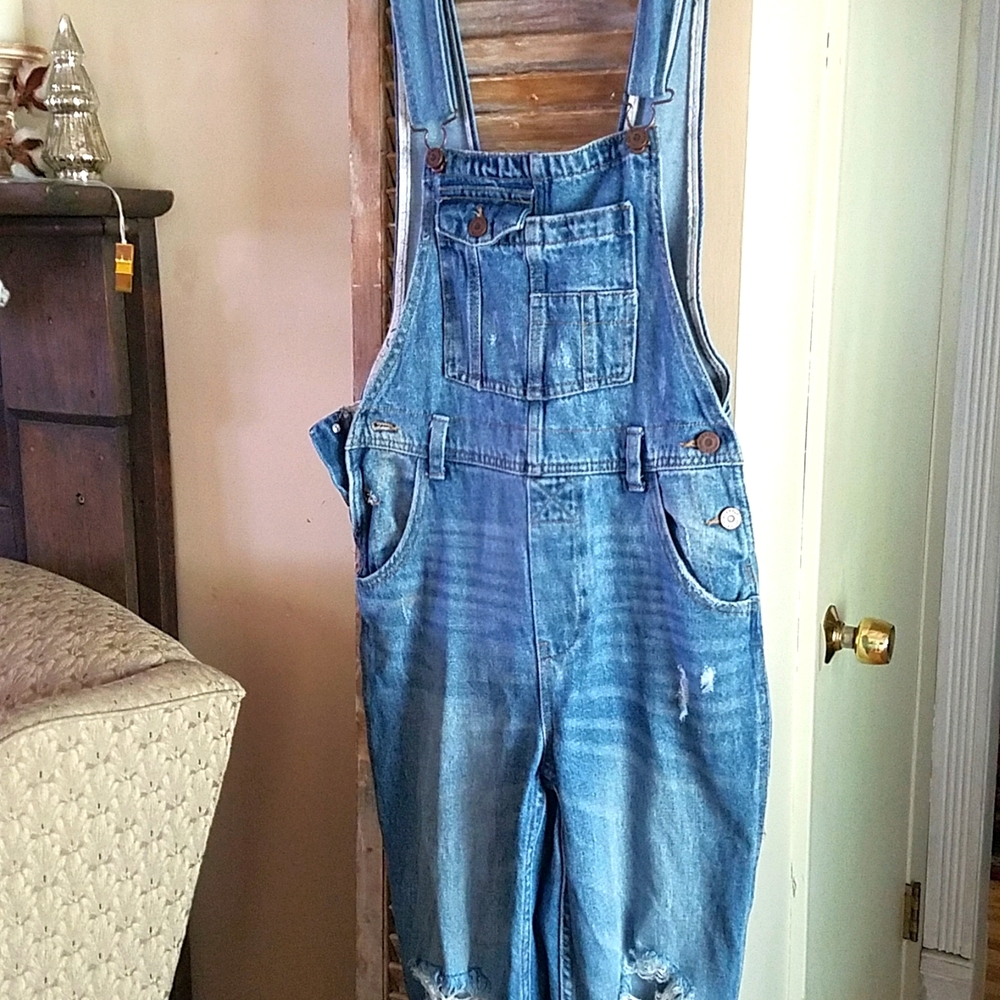 Sincerely  Jules distressed  overalls